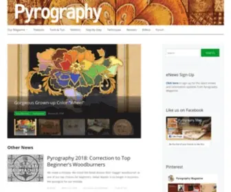 Pyrographyonline.com(Pyrography Online) Screenshot