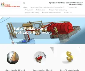 Pyrolysisplantindia.com(Pyrolysis Plant to Process Plastic Biomass tyres into liquid diesel petrol fuel) Screenshot