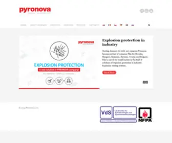 Pyronova.com(Passion for protection) Screenshot