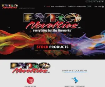 Pyronovelties.com(Pyro Novelties) Screenshot