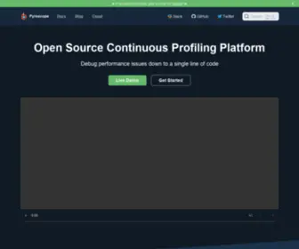 Pyroscope.io(Pyroscope) Screenshot