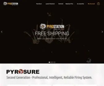 Pyrostation.com(Livewire Pyrotechnic Systems Online Shop) Screenshot
