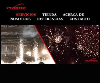 PyrotecFuegosartificiales.com(Pólvora costa rica) Screenshot