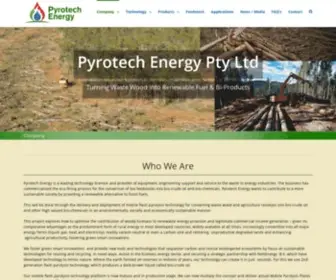 Pyrotechenergy.com(Mobile Pyrolysis Plant) Screenshot