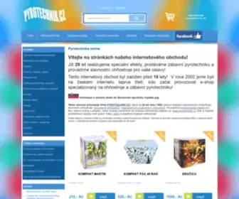 Pyrotechnika-Online.cz(Pyrotechnika online) Screenshot