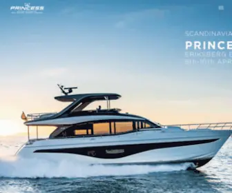 PYscandinavia.com(Princess Yachts Sweden Norway Denmark) Screenshot