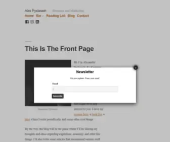 PYslarash.com(Alexander Pyslarash) Screenshot