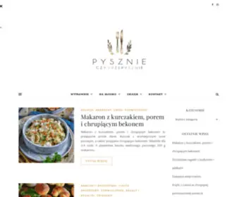 PYSznieczyprzepysznie.pl(Pysznie czy przepysznie • Przepisy na proste obiady) Screenshot