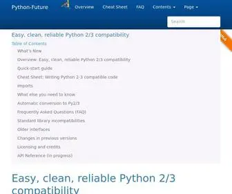 PYthon-Future.org(Python-Future documentation) Screenshot