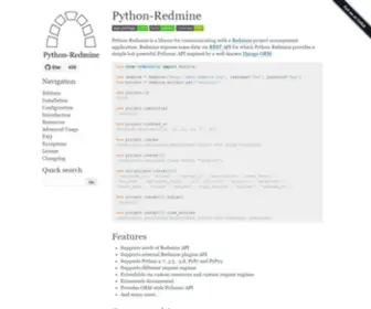 PYthon-Redmine.com(Python-Redmine documentation) Screenshot