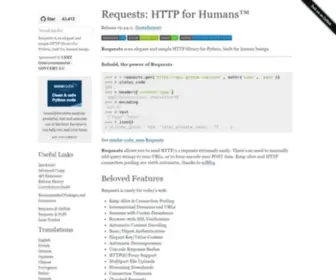 PYthon-Requests.org(Requests 2.22.0 documentation) Screenshot