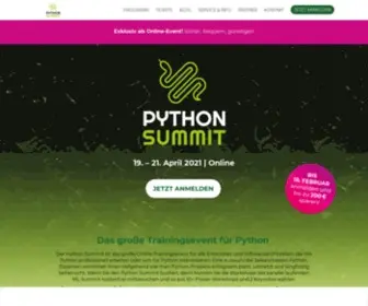 PYthon-Summit.de(Python Summit 2021) Screenshot