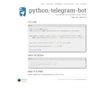 PYthon-Telegram-Bot.org(PYthon Telegram Bot) Screenshot