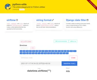 PYthon-Utils.com(Utilities for Python) Screenshot