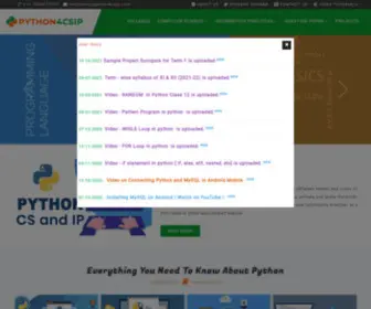 PYthon4Csip.com(CBSE Class XI/XII) Screenshot