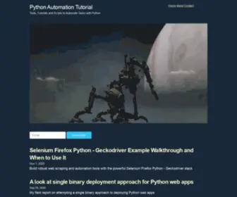 PYthonautomationtutorial.com(Python Automation Tutorial) Screenshot