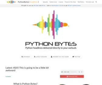 PYthonbytes.fm(Python Bytes Podcast) Screenshot