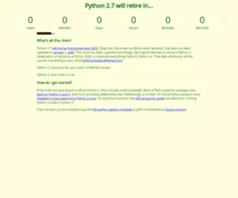 PYthonclock.org(Python 2.7 Countdown) Screenshot