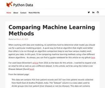 PYthondata.com(Python Data) Screenshot