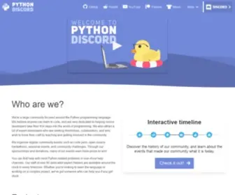 PYthondiscord.com(Python Discord) Screenshot