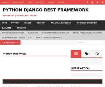 PYthondjangorestapi.com(Beginners) Screenshot