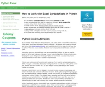 PYthonexcel.com(Python Excel) Screenshot