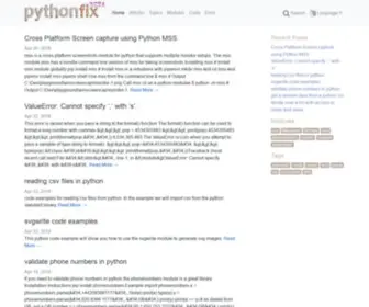 PYthonfix.com(Python packages) Screenshot