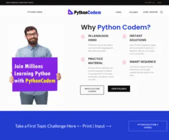 PYthongoras.com(Courses, Projects, Scripts in Hindi) Screenshot