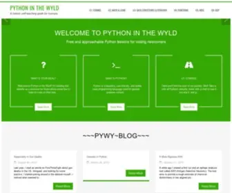 PYthoninthewyld.com(A holistic self) Screenshot