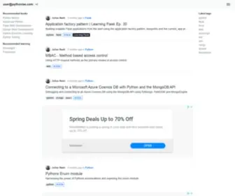 PYthonise.com(pythonise) Screenshot