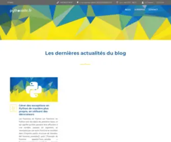 PYthoniste.fr(Blog) Screenshot