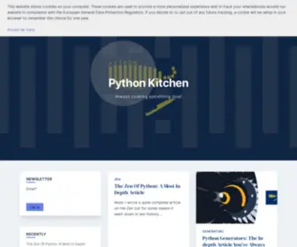 PYthonkitchen.com(Python kitchen) Screenshot