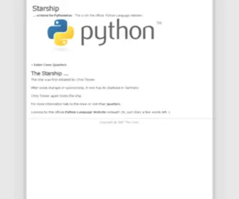 PYthon.net(Starship) Screenshot