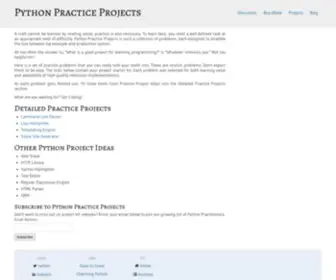 PYthonpracticeprojects.com(pythonpracticeprojects) Screenshot