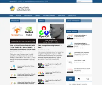 Pytorials.com(Python tutorials) Screenshot