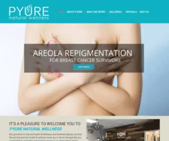 Pyurenatural.com(Pyure Natural Wellness) Screenshot