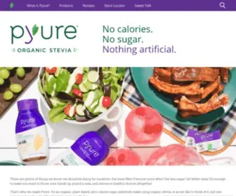 Pyuresweet.com(Pyure Organic) Screenshot