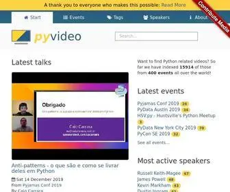 Pyvideo.org(Pyvideo) Screenshot