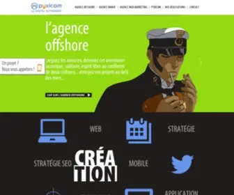 Pyxicom.com(Agence web offshore et Maroc Pyxicom : création des sites web et SEO) Screenshot