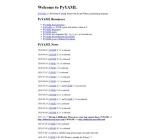 Pyyaml.org(Pyyaml) Screenshot