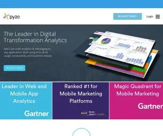 Pyze.com(The Leader in Digital Transformation Analytics) Screenshot