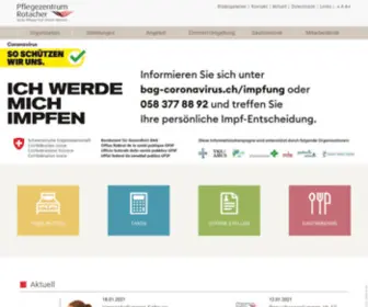 PZ-Rotacher.ch(Pflegezentrum Rotacher) Screenshot