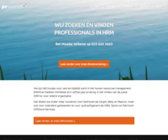 Pzsearch.nl(Bureau voor werken in human resources management (hrm)) Screenshot