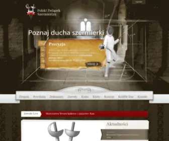 PZszerm.pl(Polski Związek Szermierczy) Screenshot