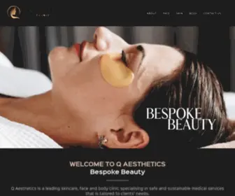 Q-Aesthetics.com(Bespoke Beauty) Screenshot