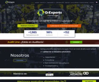 Q-Experts.com.mx(Somos expertos en servicios de alta especialidad en calidad de la industria automotriz en México) Screenshot