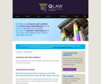 Q-Law.org(The GLBT Bar Association of Washington) Screenshot