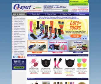 Q-Sport.com(Athletic Socks) Screenshot