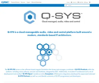 Q-SYS.com(Qsys ltd) Screenshot