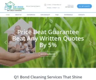 Q1Bondcleaning.com.au(Q1 Bond Cleaning) Screenshot